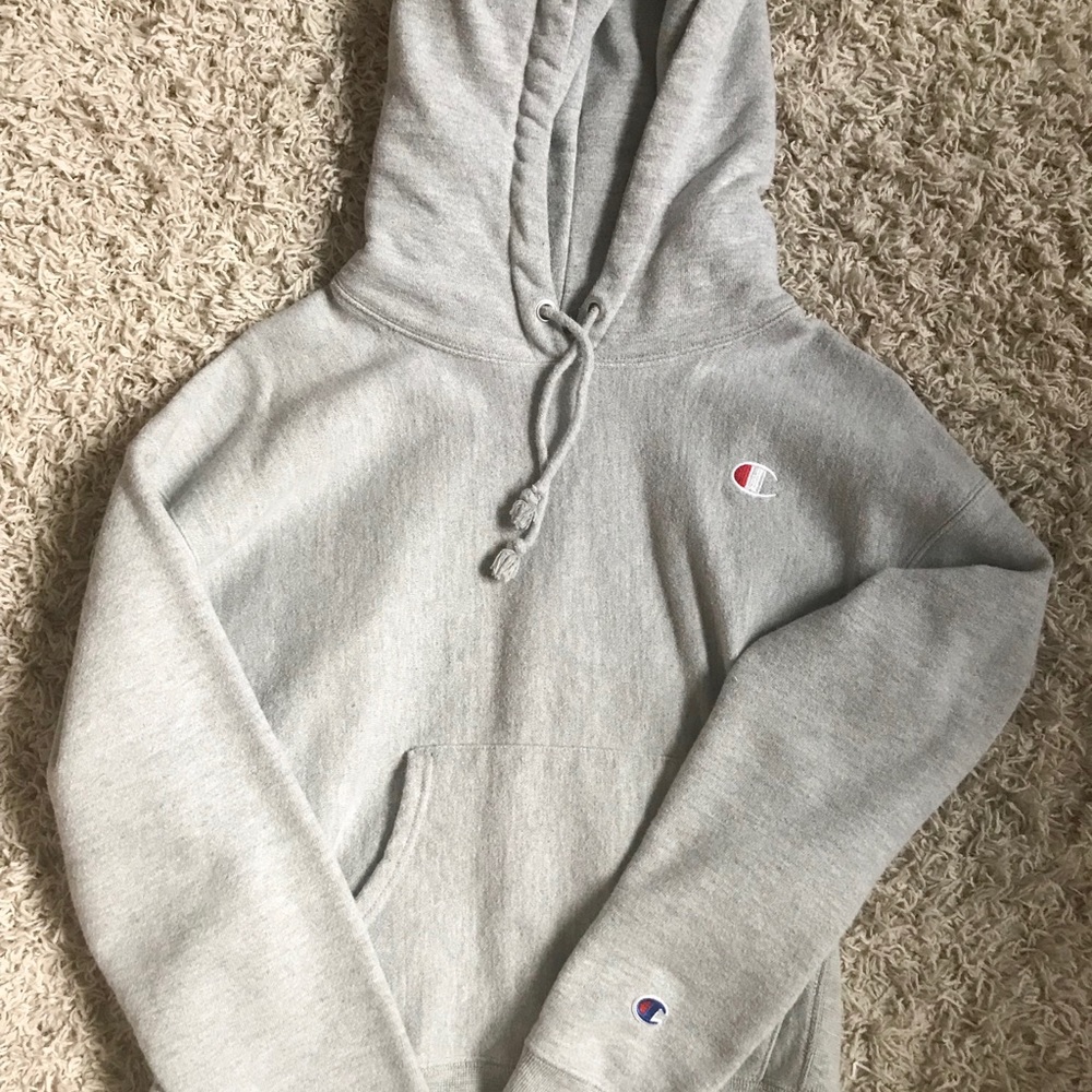 ❌TRADED❌ Gray Champion hoodie